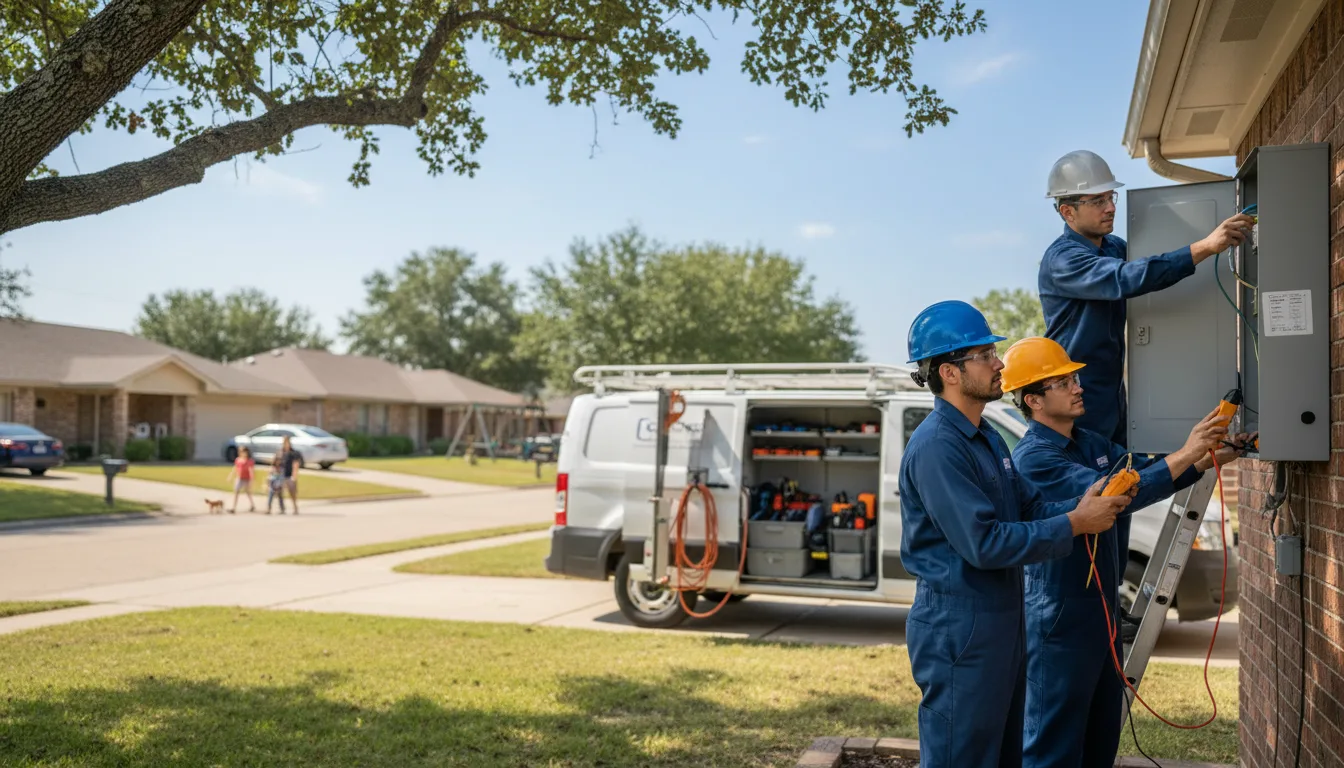 Certified electrician providing emergency electrical services in Fairview, MI